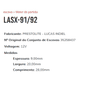 EP-LASX-91/92 - ESCOVA PARTIDA LUCAS FORD F1000 -  F4000 - PEUGEOT 504 - 12V 9 X 20 X 26 MM - JG