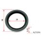 ISO7-3711 - RETENTOR TAMPA PARTIDA BOSCH MERCEDES/ ALFA - 38 X 28 X 3,25 MM (EMB. COM 01 PECA - VALOR UNITARIO) - PC