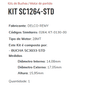 KIT SC1264-STD - KIT BUCHA PARTIDA SPRINTER/ CAM. - ESTE KIT E COMPOSTO POR: 1-BUCHA SC3033-STD/ 1-BUCHA ROLAMENTO REF. 6200-2RS/ 1-BUCHA ROLAMENTO REF. 6003-2RS/ 1-BUCHA ROLAMENTO REF. 6005-2RS - KIT