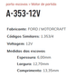 A-353 12V - PORTA ESCOVA PARTIDA FORD / MOTORCRAFT/ FOCUS/ TAURUS/ EDGE - PC A-353 12V - PORTA ESCOVA PARTIDA FORD / MOTORCRAFT/ FOCUS/ TAURUS/ EDGE - PC