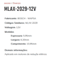 EE-MLAX-2029-12V - ESCOVA REDUCAO ELETRICA 12V BOSCH - ESPESSURA: 5,95MM / LARGURA: 6,20MM/ COMPRIMENTO: 10,95MM - JG EE-MLAX-2029-12V - ESCOVA REDUCAO ELETRICA 12V BOSCH - ESPESSURA: 5,95MM / LARGURA: 6,20MM/ COMPRIMENTO: 10,95MM - JG