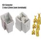 ISO1901827 - KIT CONECTOR 03 VIAS 6,3MM COM TERMINAIS (EMB. COM 1 KIT - PREÇO DO KIT) - KIT ISO1901827 - KIT CONECTOR 03 VIAS 6,3MM COM TERMINAIS (EMB. COM 1 KIT - PREÇO DO KIT) - KIT