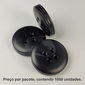 5430 - BOTÃO PRETO RAJADO FOSCO - PACOTE COM 1000 UNIDADES 5430 - BOTÃO PRETO RAJADO FOSCO - PACOTE COM 1000 UNIDADES