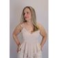 Blusa Maxma Babados Femino Cor Nude Blusa Maxma Babados Femino Cor Nude