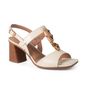 Sandália Dakota Salto Bloco Feminino Cor Bege Sandália Dakota Salto Bloco Feminino Cor Bege