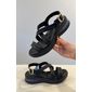 Sandália SoftStep Anabela Feminino Cor Preto