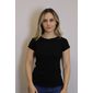 Blusa Lzt Baby Look Viscose Feminino Cor Preto Blusa Lzt Baby Look Viscose Feminino Cor Preto
