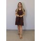 Vestido Kodos Curto Feminino Cor Cafe Vestido Kodos Curto Feminino Cor Cafe