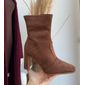 Bota Vizzano Salto Alto Bico Feminino Cor Marrom