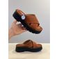Tamanco Piccadilly Salto Tratorado Feminino Cor Ocre