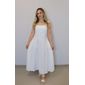 Vestido Bellina Evasê Feminino Cor Off White Vestido Bellina Evasê Feminino Cor Off White