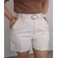 Short Maxma Linho Feminino Cor Off White