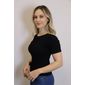 Blusa Cropped Lzt Ribana Feminino Cor Preto Blusa Cropped Lzt Ribana Feminino Cor Preto