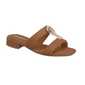 Tamanco Piccadilly Salto Baixo Feminino Cor Ocre