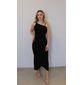Vestido Bellina Midi Feminino Cor Preto Vestido Bellina Midi Feminino Cor Preto