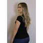 Blusa Lzt Baby Look Viscose Feminino Cor Preto Blusa Lzt Baby Look Viscose Feminino Cor Preto