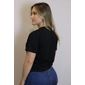 Blusa Cropped Lzt Algodão Feminino Cor Preto Blusa Cropped Lzt Algodão Feminino Cor Preto