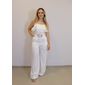 Macacão Longo My Crush Feminino Cor Off White