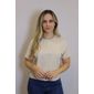 Blusa Cropped Lzt Algodão Feminino Cor Natural Blusa Cropped Lzt Algodão Feminino Cor Natural