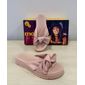 Rasteira Moleca Com Laço Feminino Cor Rosa