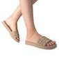 Rasteira Dakota Flatform Feminino Cor Bege/Dourado Rasteira Dakota Flatform Feminino Cor Bege/Dourado