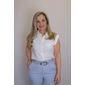 Camisa Maxma Regata Feminina Cor Off White