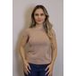 Blusa Lzt Baby Look Viscose Feminino Cor Baunilha Blusa Lzt Baby Look Viscose Feminino Cor Baunilha