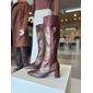 Bota Piccadilly Cano Longo Salto Alto Feminino Cor Marrom