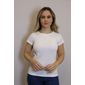 Blusa Ribana Lzt Gola Redonda Feminino Cor Off White Blusa Ribana Lzt Gola Redonda Feminino Cor Off White