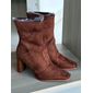 Bota Vizzano Salto Alto Bico Feminino Cor Marrom