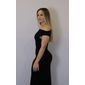 Vestido Lzt Ombo A Ombro Ribana Feminino Cor Preto Vestido Lzt Ombo A Ombro Ribana Feminino Cor Preto