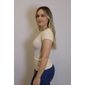 Blusa Lzt Baby Look Viscose Feminino Cor Capuccino Blusa Lzt Baby Look Viscose Feminino Cor Capuccino