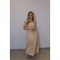 Vestido Bellina Evasê Feminino Cor Nude