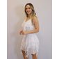 Vestido Curto My Chush Feminino Cor Branco Vestido Curto My Chush Feminino Cor Branco