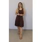 Vestido Kodos Regata Feminino Cor Cafe Vestido Kodos Regata Feminino Cor Cafe