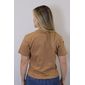 Blusa Cropped Lzt Algodão Feminino Cor Caramelo Blusa Cropped Lzt Algodão Feminino Cor Caramelo