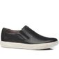 Tênis Slip On Pegada Em Couro Masculino Cor Marrom Preto Tênis Slip On Pegada Em Couro Masculino Cor Marrom Preto