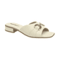 Tamanco Piccadilly Salto Baixo Feminino Cor Off White Tamanco Piccadilly Salto Baixo Feminino Cor Off White