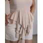 Blusa Maxma Babados Femino Cor Nude Blusa Maxma Babados Femino Cor Nude