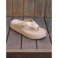 Chinelo Flat Moleca Gaspea Feminino Cor Nude Chinelo Flat Moleca Gaspea Feminino Cor Nude