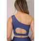 Top Um Ombro Karamoella Feminino Cor Azul Top Um Ombro Karamoella Feminino Cor Azul