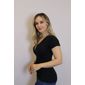 Blusa Lzt Ribana Gola V Feminina Cor Preto Blusa Lzt Ribana Gola V Feminina Cor Preto