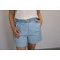 Short Maxma Linho Feminino Cor Azul Short Maxma Linho Feminino Cor Azul