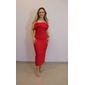 Vestido Midi My Crush Feminino Cor Vermelho