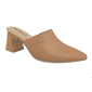 Mule Piccadilly Salto Alto Feminino Cor Capuccino Mule Piccadilly Salto Alto Feminino Cor Capuccino