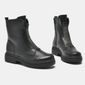 Bota Via Marte Strass Salto Baixo Feminino Cor Preto Bota Via Marte Strass Salto Baixo Feminino Cor Preto