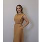 Vestido Bellina Feminino Cor Caqui