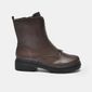 Bota Via Marte Strass Salto Baixo Feminino Cor Cafe Bota Via Marte Strass Salto Baixo Feminino Cor Cafe