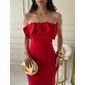 Vestido Midi My Crush Feminino Cor Vermelho