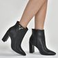 Bota Via Marte Couro Bico Fino Feminino Cor Preto Bota Via Marte Couro Bico Fino Feminino Cor Preto